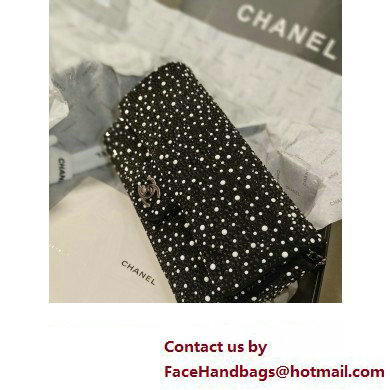 Chanel Strass, Crystal Pearls  &  Ruthenium-Finish Metal Evening Clutch Bag AS4372 2023